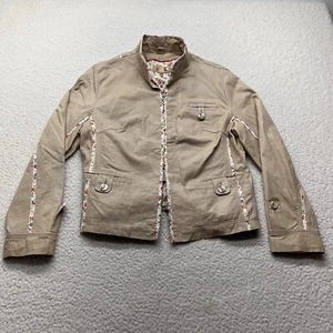 Chaqueta Wilsons Mujer Extra Grande Cuero Tostado Moto Floral Forrada Suave Clásica - Imagen 1 de 12