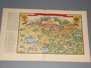 1934 REVISTA FORTUNE ILUSTRACIÓN DEL PRESUPUESTO FEDERAL, RIEGO FINANCIERO - Imagen 1 de 3