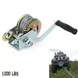 PARANCO MONTACARICHI VERRICELLO GANCIO MANUALE ARGANO 1200 LBS CAVO ACCIAIO - Imagen 1 de 8