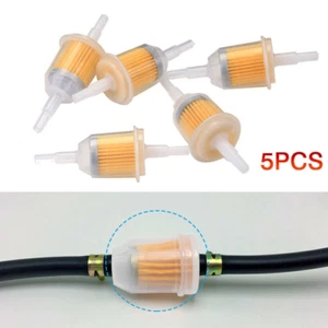5 pack New Motor Inline Gas Oil Fuel Filter Small Engine For 1/4'' ※ - Picture 1 of 12