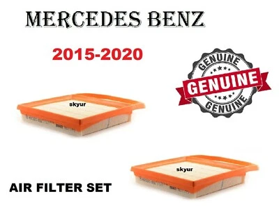 梅赛德斯发动机空气过滤器套装 W205 W207 W212 C CLS E GL ML S SLC 级 V6 — 第 1/4 张图片