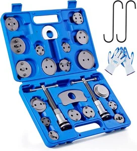 Tech 24pcs Heavy Duty Disc Brake Piston Caliper Compressor Rewind Tool Set and W - Picture 1 of 8