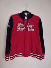 Harley Davidson Women's Full Zip Hoodie Size 1W Embroidered Red And Black Y2k