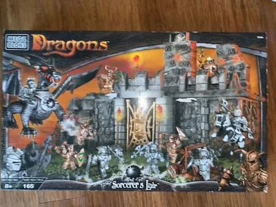 Mega Blocks Dragons Toy Set 9886 Sorcerer's Lair 138 PCS 2002  NEW IN BOX - Image 1 of 4