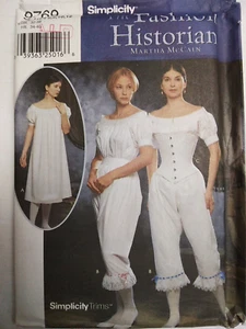 Schlupfkleid Pantaloons Korsett Kostüm 6-12 Simplicity 9769 Schnittmuster unter - Bild 1 von 7