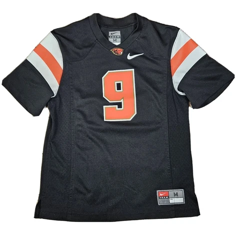 Nike Oregon State University Football Jersey #9 Black Youth Size Medium M Cover