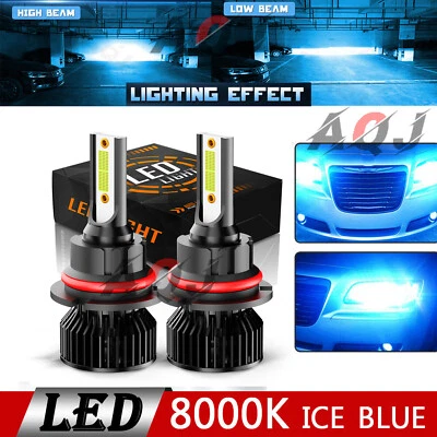 For Saturn Ion Sedan 2.2L 2003-2007 Blue LED Headlight High Low Dual Beam Bulbs - Image 1 of 4