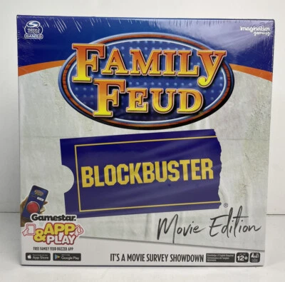 Family Feud Blockbuster Movie Edition Board Game New Sealed Ages 12+ - Image 1 of 4