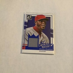 F101548  2016 Donruss Jersey Kings #JKAC Aroldis Chapman Cincinnati Reds