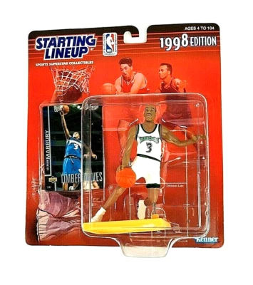 1998 NBA Starting Lineup Stephon Marbury Minnesota Timberwolves Action Figure  - Image 1 of 2
