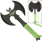 Living Dead Double Bit Tactical Hunting Throwing Axe Anodized Stainless Steel