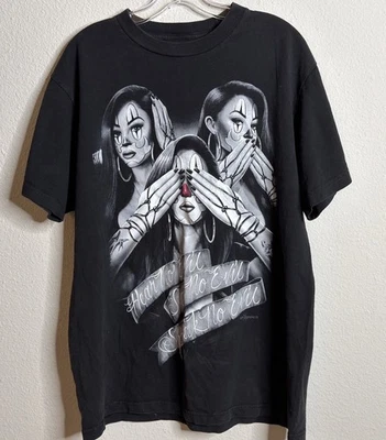 Camiseta urbana DGA David Gonzales Art Hear See Speak No Evil Clowns tatuajes Foto 1 de 4