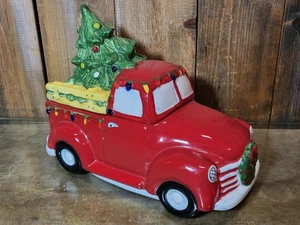 Blue Sky Sammlerstück alte rote LKW Keksdose Schlitten Glocke Bistro Beschreibung lesen - Bild 1 von 10