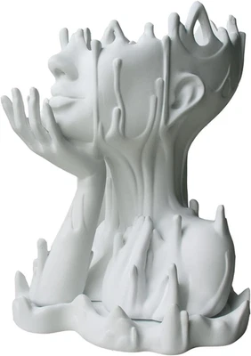 Florero gótico en forma de cuerpo femenino con cabeza maceta para decoración del hogar  Foto 1 de 4