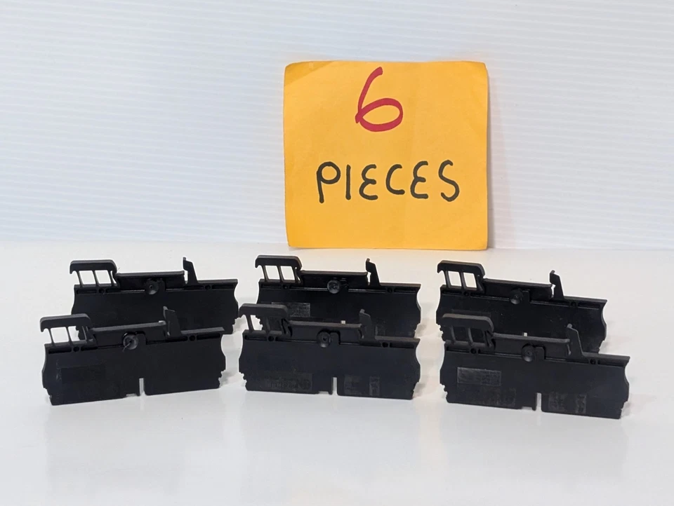 Lot of 6 Allen-Bradley 1492-L3Q Terminal Blocks, Feed Through, 3 Connection Pts - Image 1 of 4