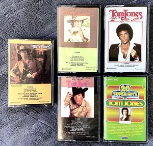 TOM JONES (5 Cassette Tapes) Super Hits, Darlin’, Country, Dreams, Love On Radio - Picture 1 of 6