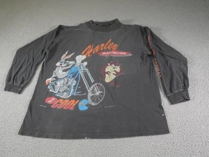 Camisa Harley Davidson De Colección Para Hombres Grande Looney Tunes Bugs Taz Hecha en EE. UU. 90s - Imagen 1 de 21