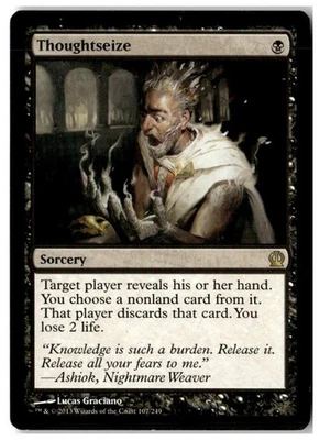 MTG Thoughtseize - Theros Moderately Played English - Image 1 of 2