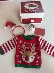 American Girl bambola sciocco maglione natalizio Truly Me Rudolph Renna - Foto 1 di 6