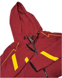 Sudadera con Capucha Super X Flash Para Hombre Mediana Roja Amarilla Cremallera Completa Chaqueta Entrenamiento Entrenamiento - Imagen 1 de 6