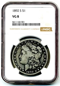 US. Dollar. Morgan. 1892-S NGC VG-8 - Picture 1 of 3