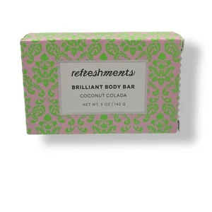 Vegan Refreshments Coconut Colada Brilliant Body Bar Soap New in Box Organic - Picture 1 of 3