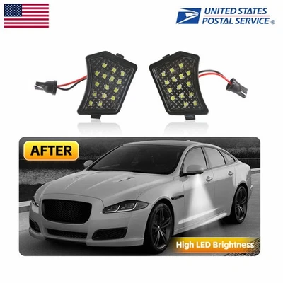 Car Side Mirror Puddle Lights For Jaguar XJ-Type 2010-2019 XF 2019-2021 - Изображение 1 из 4