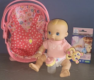 Baby Alive Wets & Wiggles Cooing Töpfchen Puppe Flasche Shirt Windel 6-in-1 Trage - Bild 1 von 16