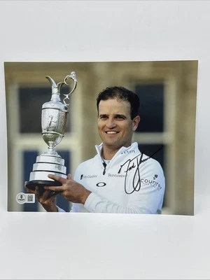 Foto autografada assinada por Zach Johnson 8X10 certificado de autenticidade Beckett Golf PGA - Imagem 1 de 2