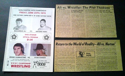 Programa Muhammad Ali vs Antonio Inoki 1976 + 2 clipes de notícias! Bruno v Hansen! Andre - Imagem 1 de 4