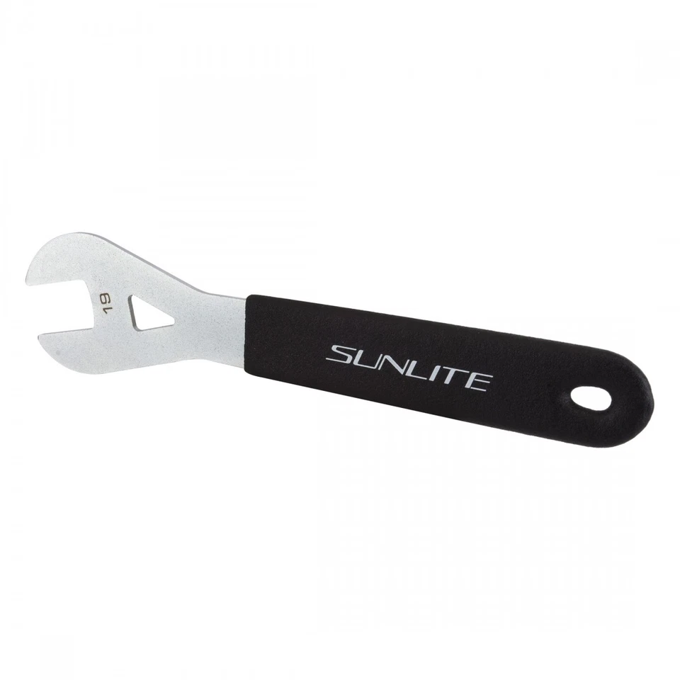 Sunlite 19mm Single End Cone Wrench - Laser-Cut Steel Bicycle Tool for Home & - Image 1 of 1