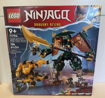 LEGO Ninjago Dragons Rising Lloyd and Arin's Ninja Team Mechs 71794 NEW + SEALED - Image 1 of 4