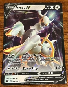 2022 Pokemon Sword and Shield Brilliant Stars #122/172 Arceus V Used - Picture 1 of 2