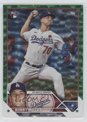 2023 Topps Update Green Foil /499 Bobby Miller #US188 Rookie RC - Image 1 of 2