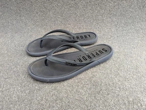 Superdry Infradito UK 8.5 Uomo Ciabatta Vacanze Estive Nero Navy - Foto 1 di 10