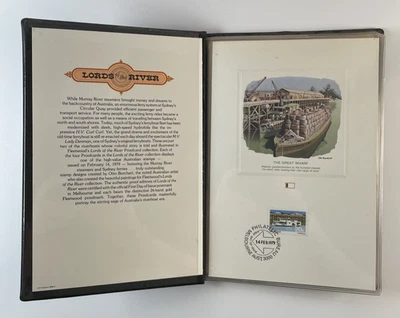 Cartera de estampillas Fleetwood 1979 ~ Australia ~ Lords of the River Foto 1 de 4