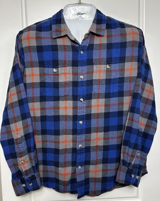 Eddie Bauer Long Sleeve Button Down Plaid Flannel Slim Fit Shirt- Men's XL - Image 1 of 3