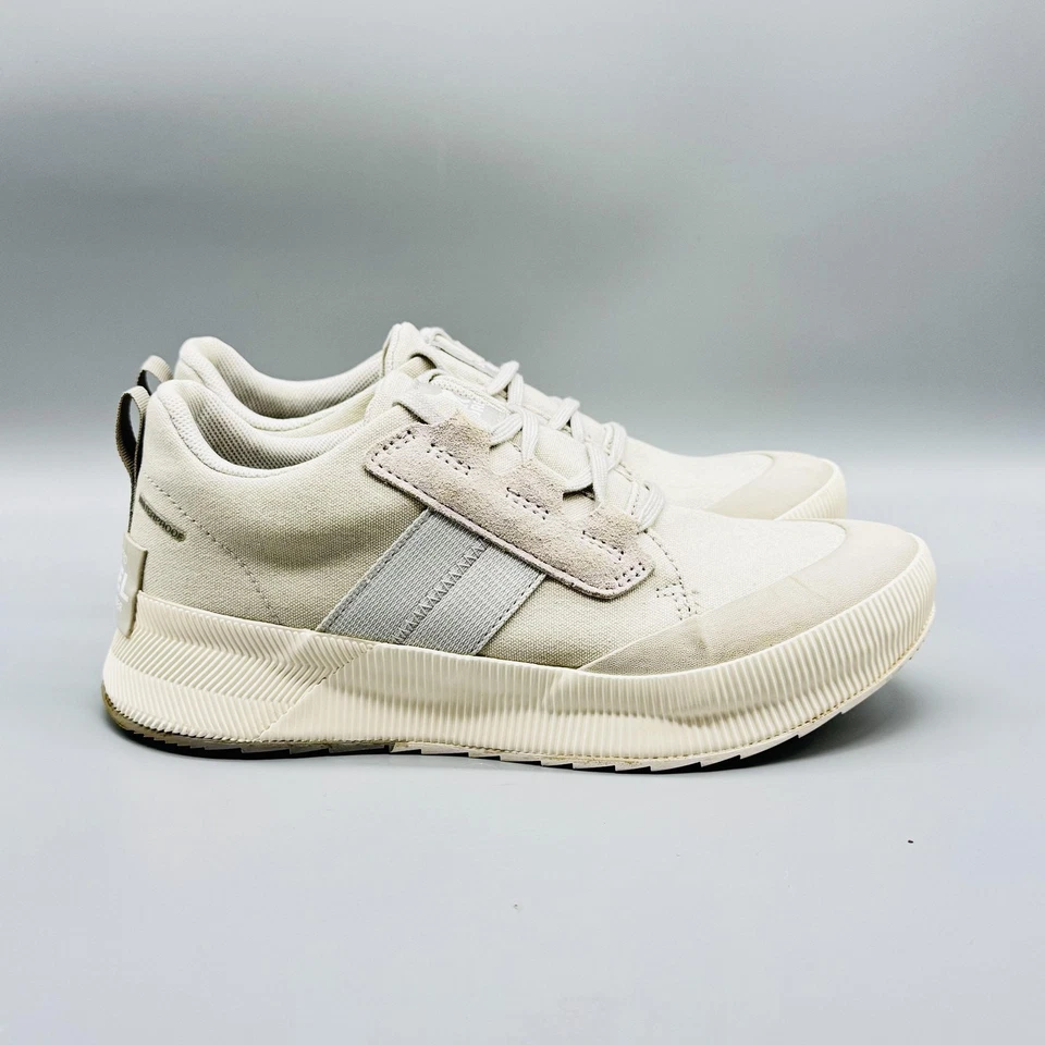 Sorel Shoes Womens 9 Beige Canvas Waterproof Low Top Out N About III Sneakers - Image 1 of 4