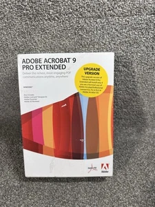 Adobe Acrobat 9 Pro Extended Windows Education with Original Box & Code - EUC - Picture 1 of 5