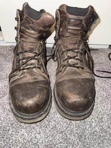Danner Men's Size 12 Steel Yard 8" Leather ST Steel Safety Toe Work Boots Brown - Picture 1 of 5