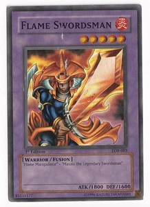 Flame Swordsman LOB-003 The Legend of Blue Eyes White Dragon 1st Edition Glossy - Picture 1 of 3