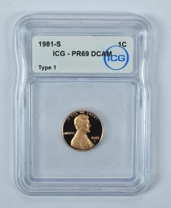 1981-S Lincoln Memorial Cent Type 1 PR69 DCAM ICG *5303 - Picture 1 of 5