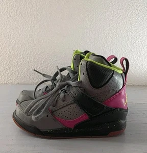 Nike Air Jordan Flight 45 High Cool Grey Lime Kid's 616816-037 - Size 11C - Picture 1 of 6