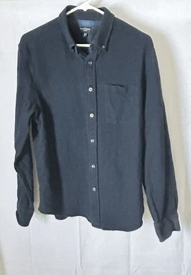 Club Monaco Mens L Slim Fit 100 % Cotton Blue Flannel Shacket - Image 1 of 4