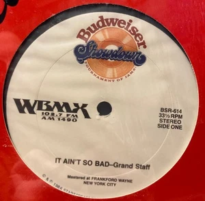 GRAND STAFF IT AIN'T SO BAD~NM ORG 1986 BUDWEISER SHOWDOWN PROMO 12'~SHRINK~WBMX - Foto 1 di 3