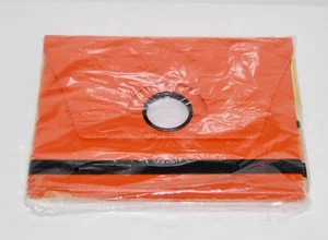 New FEBE Orange Faux Leather Tablet Rotating Built-In Stand Case + Stylus - Picture 1 of 11