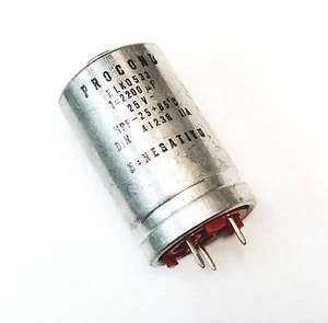 Condensatore Elettrolitico Corazzato 2200uF 25V 85°C Procond - Foto 1 di 1