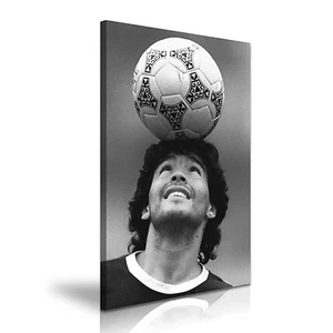 Diego Armando Maradona Fußballer Ikone gestreckte Leinwand Wandkunst - Bild 1 von 7