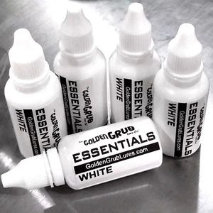 NEW 1 OZ WHITE Essentials Color Fishing Soft Plastic Bait Lure Making plastisol - Picture 1 of 2