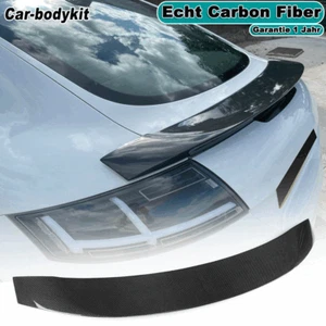 Carbon Spoiler Heckspoiler Abrisskante Lippe für AUDI 8J TT TTS MK2 08-14 Ansatz - Picture 1 of 14